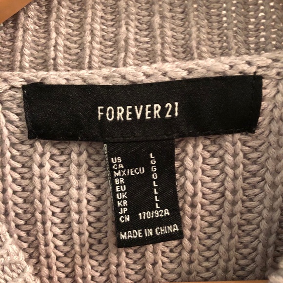 gray knit sweater - Picture 3 of 3